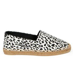 Saint Laurent Animal-Print Canvas Espadrilles, 9